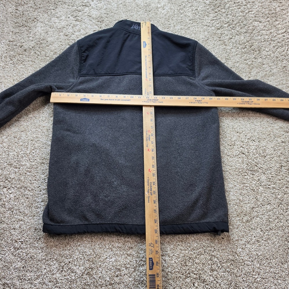 Aeropostale Full Zip Fleece Jacket Mens Small Black Outdoor Casual Athletic - Picture 5 of 8